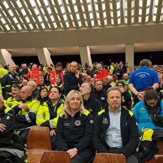 La Protezione Civile Piemonte all'udienza di fine Giubileo con il Papa