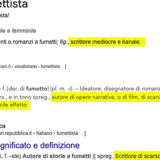 Via l’accezione spregiativa dal termine “fumettista”: la Treccani accetta Via l’accezione spregiativa dal termine “fumettista”: la Treccani accetta