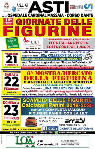 Ad Asti tornano le Giornate delle &quot;figu&quot;. Il 21, 22 e 23 febbraio all'Ospedale Cardinal Massaia