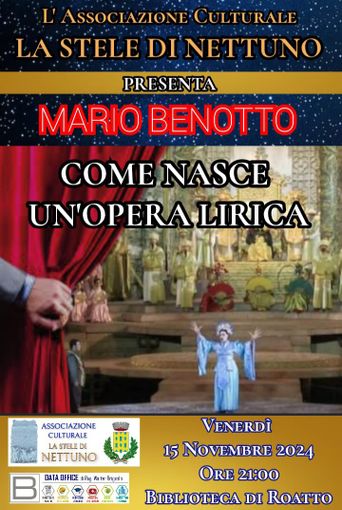 La Stele di Nettuno invita a scoprire i segreti dell'opera lirica a Roatto La Stele di Nettuno invita a scoprire i segreti dell'opera lirica a Roatto