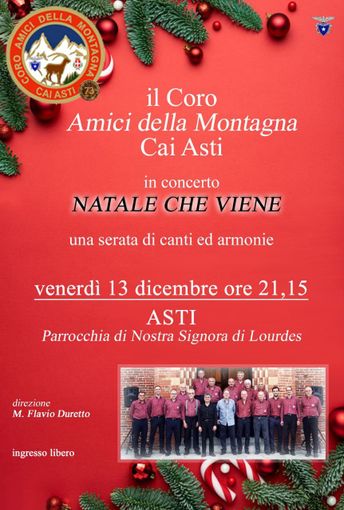 &quot;Natale che viene&quot; con il coro Amici della montagna di Asti