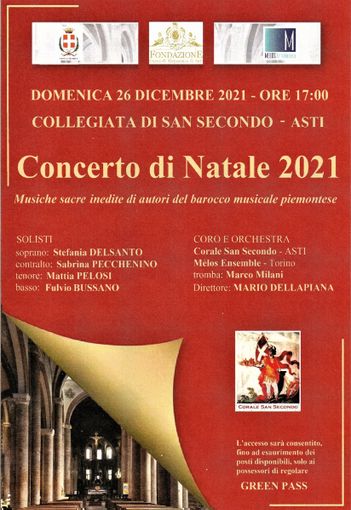A Santo Stefano torna il tradizionale concerto della Corale San Secondo A Santo Stefano torna il tradizionale concerto della Corale San Secondo