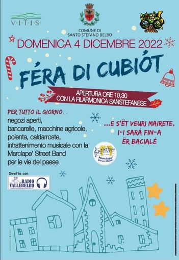 Locandina della “Fèra di Cubiòt” di Santo Stefano Belbo Locandina della “Fèra di Cubiòt” di Santo Stefano Belbo