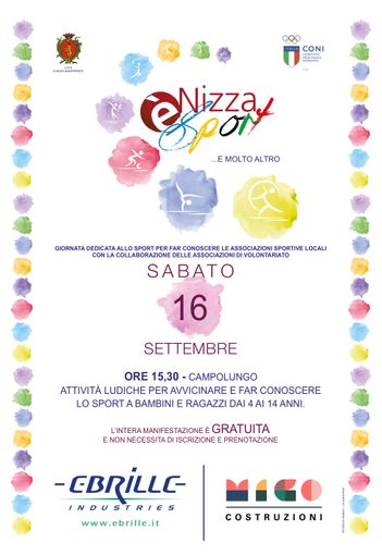 Arriva "Nizza è Sport" , manifestazione per far avvicinare e far conoscere lo sport ai bambini Arriva "Nizza è Sport" , manifestazione per far avvicinare e far conoscere lo sport ai bambini