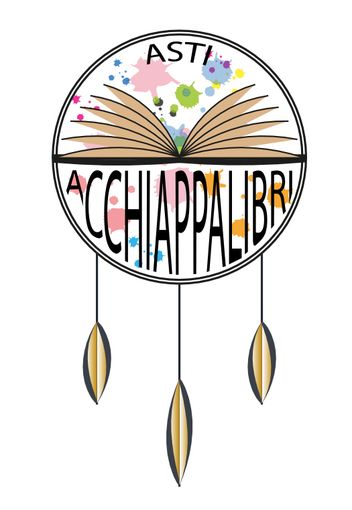 Il logo degli Acchiappalibri della Biblioteca Astense