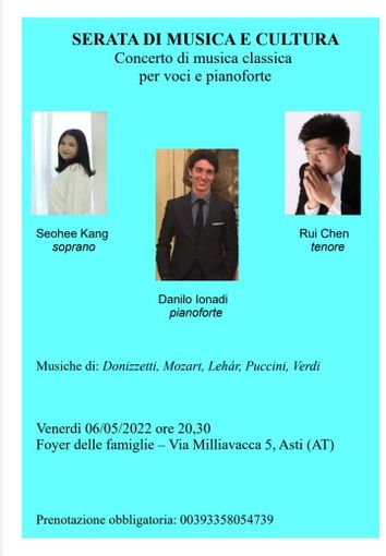 La locandina della serata