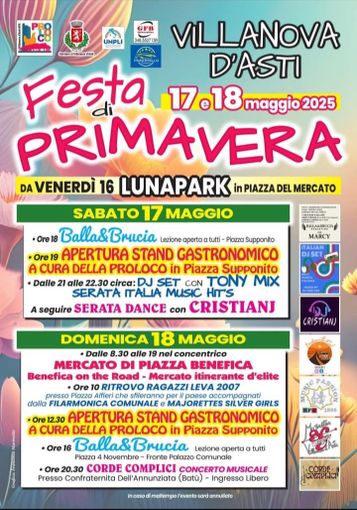 Villanova d’Asti, il paese si prepara per la Festa di Primavera