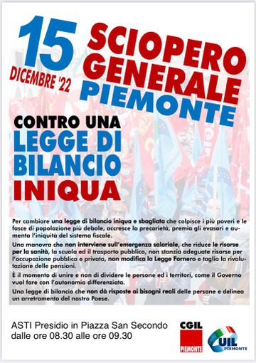 Giovedì 15 sciopero generale contro la manovra del governo proclamato da Cgil e Uil Giovedì 15 sciopero generale contro la manovra del governo proclamato da Cgil e Uil