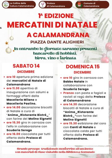 La locandina del mercatino