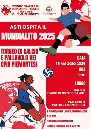 Asti ospita il &quot;Mundialito&quot; 2025: sport, inclusione e cittadinanza in campo