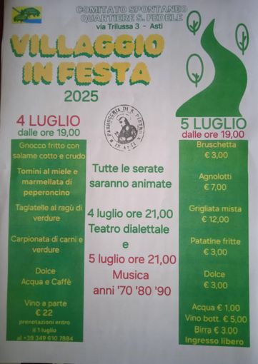 A San Fedele torna "Villaggio in festa" tra teatro, divertimento e sapori A San Fedele torna "Villaggio in festa" tra teatro, divertimento e sapori