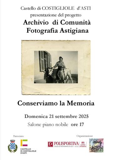 Costigliole presenta l’“Archivio di comunità”: in mostra oltre 400 fotografie di Arturo Rocca