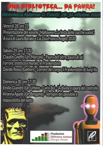 La locandina degli appuntamenti in programma nel fine settimana