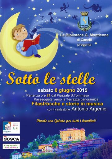 "Nati per leggere" sotto le stelle a Canelli "Nati per leggere" sotto le stelle a Canelli