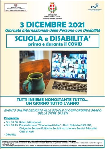 La locandina dell'incontro online