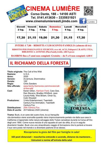 Seconda settimana di programmazione per il cinema Lumière. Tre film in sala Seconda settimana di programmazione per il cinema Lumière. Tre film in sala