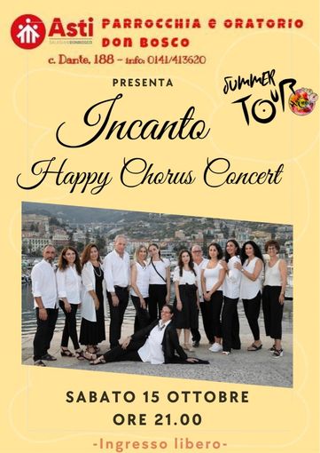 Domani sera al Don Bosco &quot;L'Incanto&quot;, concerto pop liturgico di Happy Chorus