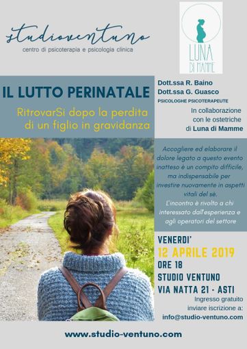 Venerdì 12 un incontro su &quot;Il lutto perinatale: ritrovarSi dopo la perdita di un figlio durante la gravidanza&quot;