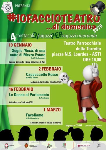 La compagnia nicese Spasso Carrabile porta ad Asti teatro per ragazzi recitato… da ragazzi!