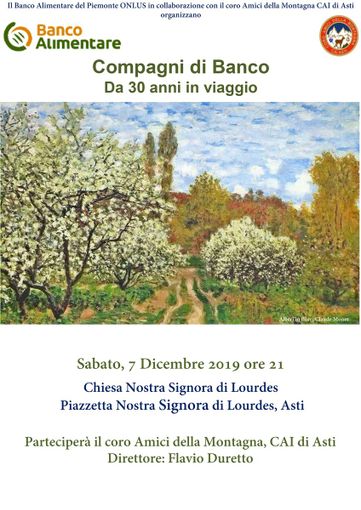 Il 7 dicembre alle 21 il coro "Amici della Montagna" festeggia i 30 anni del Banco Alimentare