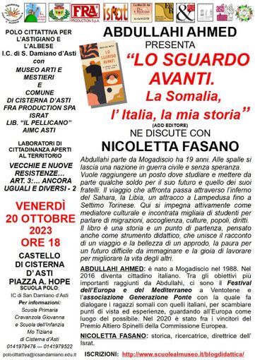 Al Castello di Cisterna Abdullahi Ahmed indaga il rapporto tra Somalia e Italia