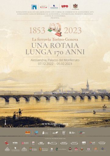 Ad Alessandria dal 7 dicembre al 5 febbraio la mostra &quot;1853-2023. Torino-Genova. Una rotaia lunga 170 anni&quot;