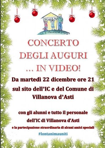 Locandina del concerto della scuola di Villanova d'Asti Locandina del concerto della scuola di Villanova d'Asti