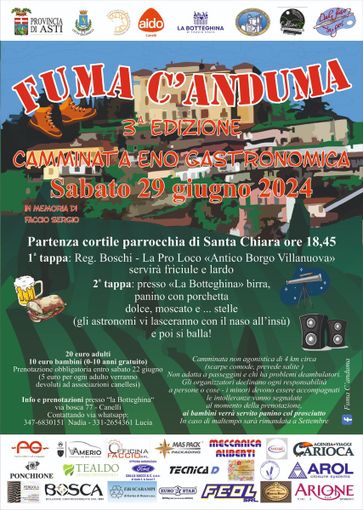 A Canelli torna la camminata in memoria di Sergio Faccio A Canelli torna la camminata in memoria di Sergio Faccio