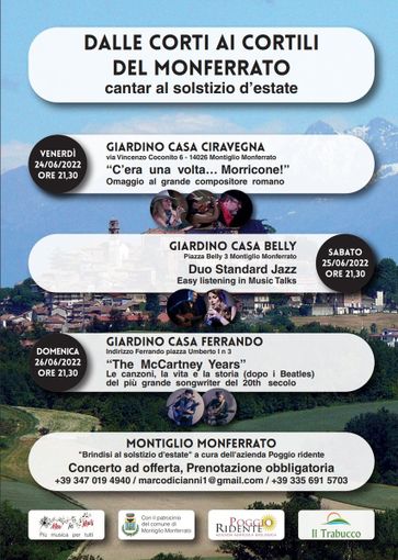 La locandina della manifestazione montigliese La locandina della manifestazione montigliese