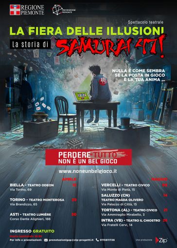 “La fiera delle illusioni”: anche ad Asti lo spettacolo per combattere il gioco d’azzardo tra i giovani