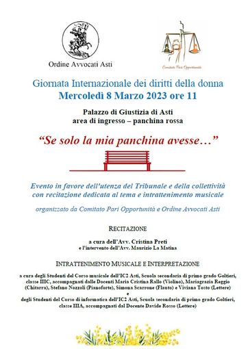 La locandina dell'iniziativa