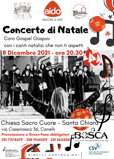 Dopo la pausa dello scorso anno, torna il concerto di Natale firmato AIDO