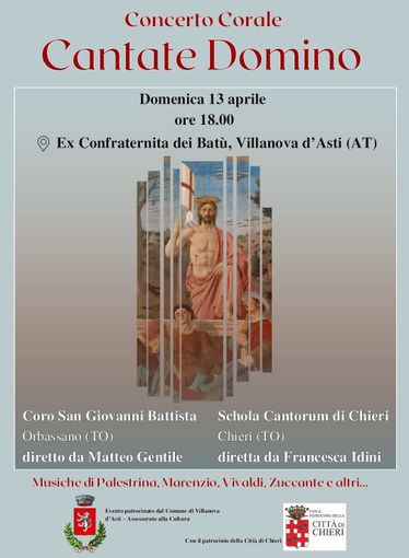 Villanova d’Asti, un concerto gratuito per celebrare la Pasqua Villanova d’Asti, un concerto gratuito per celebrare la Pasqua