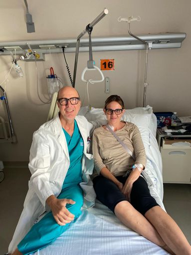 Romina con il dottor Marco Scaglione Romina con il dottor Marco Scaglione