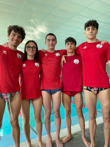 Da sinistra Ponassi Filippo, Pintimalli Egle, Principato Davide, Cannella Stefano e Dadone Tommaso