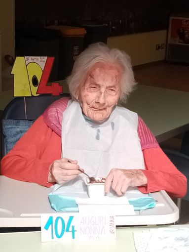 Ernestina per il suo 104 esimo compleanno, lo scorso 10 agosto