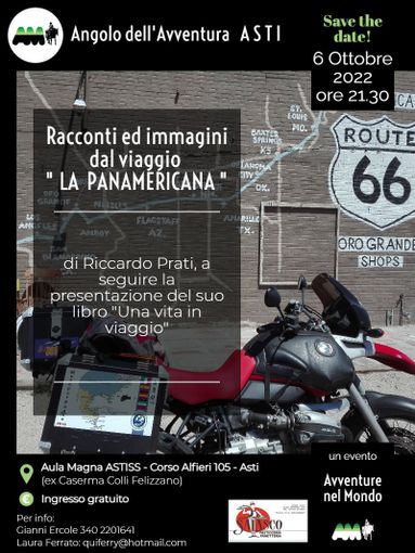 Giovedì 6 ottobre ad Astiss riprenderanno i racconti di viaggio