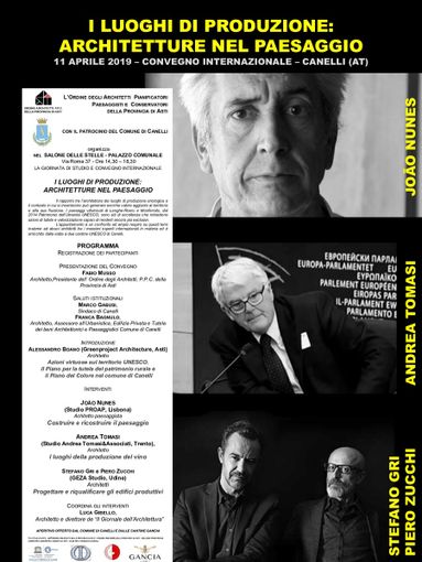 Canelli ospiterà un importante convegno internazionale sulla gestione sostenibile del territorio e dei suoi centri produttivi Canelli ospiterà un importante convegno internazionale sulla gestione sostenibile del territorio e dei suoi centri produttivi