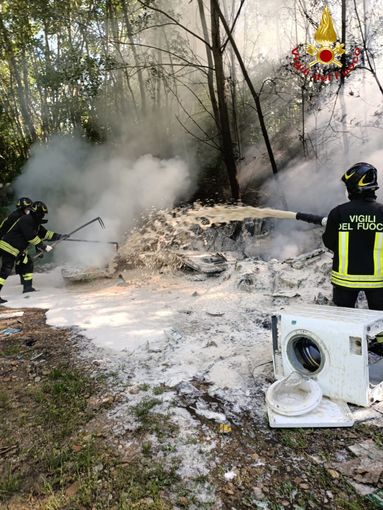 L'incendio immondizia di Quarto