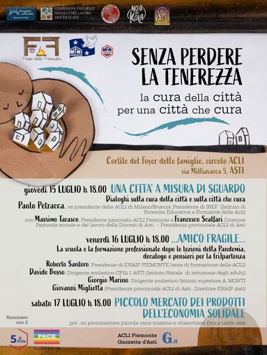 Si conclude il festival 'Senza perdere la tenerezza' delle Acli di Asti