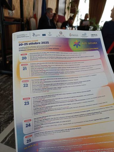 Settimana Europea della Sicurezza: l’impegno di Cia Alessandria-Asti per la prevenzione nei luoghi di lavoro