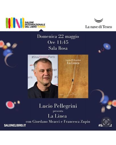 Domani al Salone del Libro l'astigiano Lucio Pellegrini presenterà &quot;La Linea&quot;
