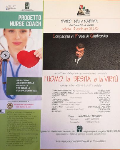 Appuntamento teatrale di beneficenza, sabato sera, al Teatro della Torretta
