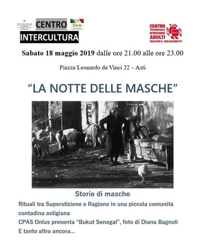 Notte delle Masche al CPIA Eugenio Guglielminetti