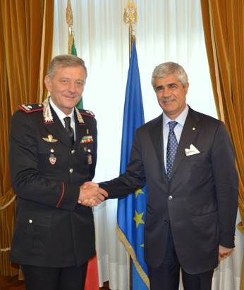 Il Comandante della Legione Carabinieri Piemonte e Valle d'Aosta, Aldo Iacobelli ha incontrato il Prefetto di Asti