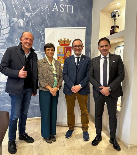 Nella foto, da sinistra a destra: Sergio Ebarnabo, Marina Di Donato, Marcello Coppo e Luigi Giacomini