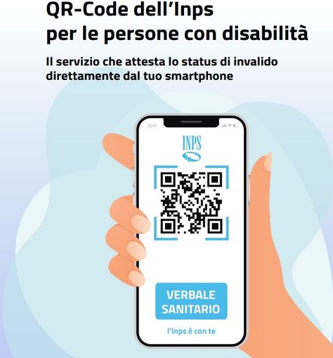 QR code INPS per persone con invalidità civile