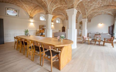 Antico refettorio ora adibito a sala comune con cucina
