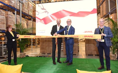 L'inaugurazione delo polo logistico DHL di Coconato nel 2023