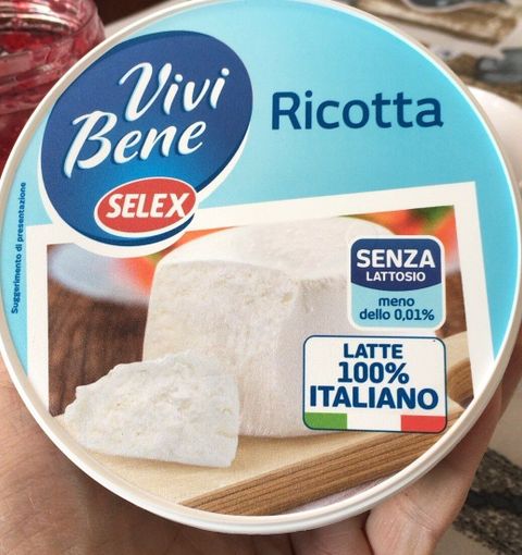 Richiamata ricotta senza lattosio Selex Vivi Bene